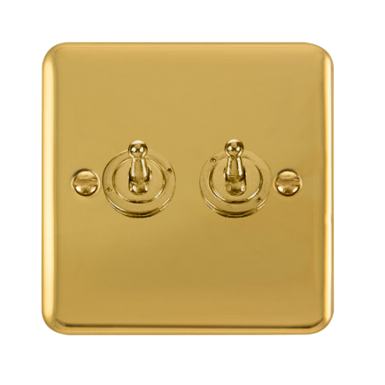 DPBR422 Deco Plus 10AX 2 Gang 2 Way Toggle Switch