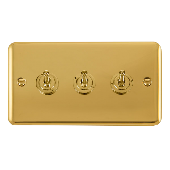 DPBR423 Deco Plus 10AX 3 Gang 2 Way Toggle Switch