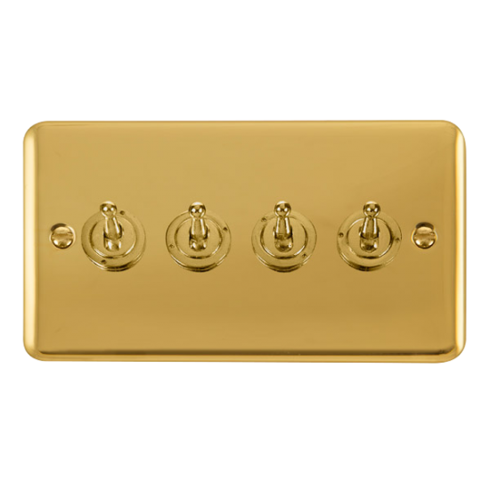 DPBR424 Deco Plus 10AX 4 Gang 2 Way Toggle Switch