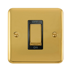 DPBR500BK Deco Plus 45A Ingot 1 Gang DP Switch