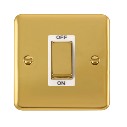 DPBR500WH Deco Plus 45A Ingot 1 Gang DP Switch