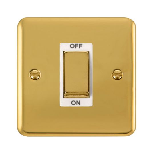 DPBR500WH Deco Plus 45A Ingot 1 Gang DP Switch