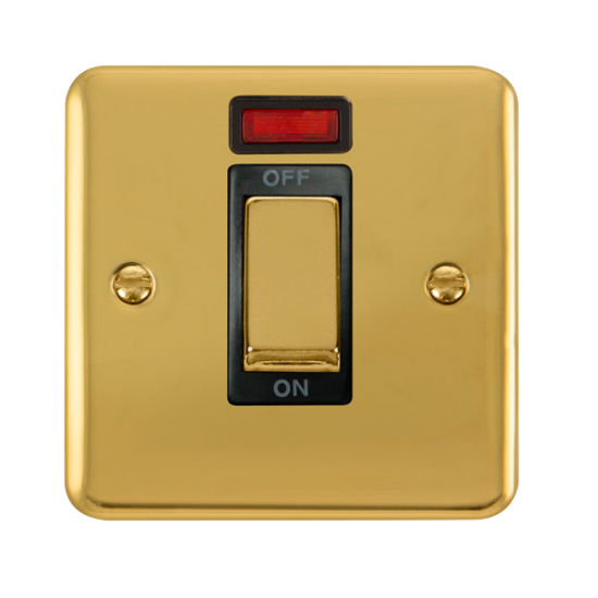 DPBR501BK Deco Plus 45A Ingot 1 Gang DP Switch Wit