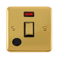 DPBR523BK Deco Plus 20A Ingot DP Switch With Neon