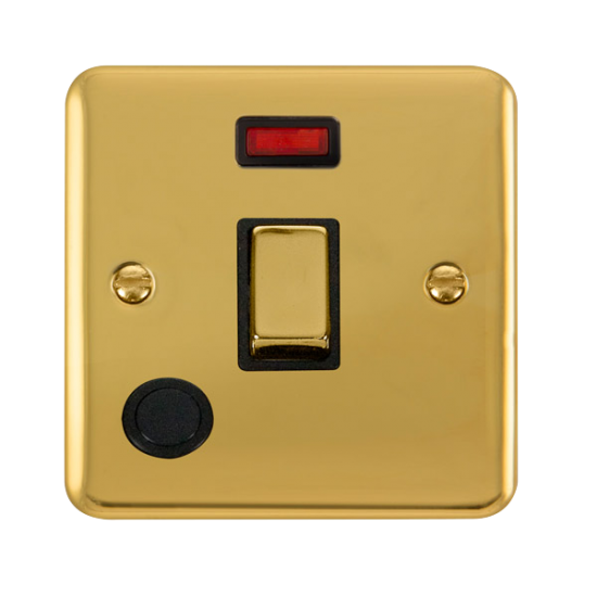DPBR523BK Deco Plus 20A Ingot DP Switch With Neon