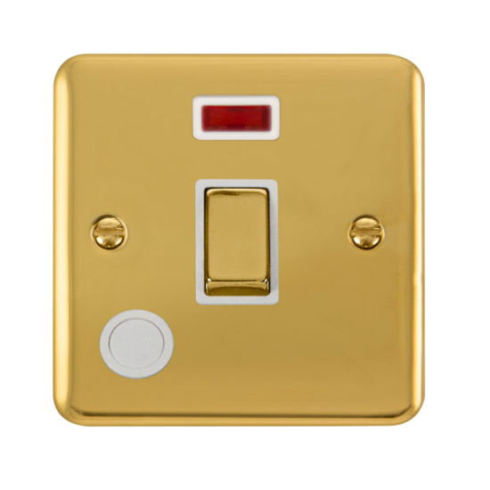 DPBR523WH Deco Plus 20A Ingot DP Switch With Neon
