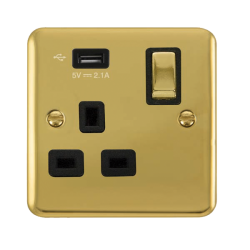 DPBR571UBK Deco Plus 1G SKT USB 2.1A DP