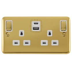 DPBR586WH Deco Plus 2G 13A SW SKT 4.2A A&C USB ING