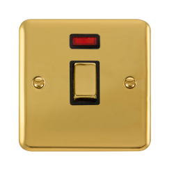 DPBR723BK Deco Plus 20A Ingot DP Switch With Neon