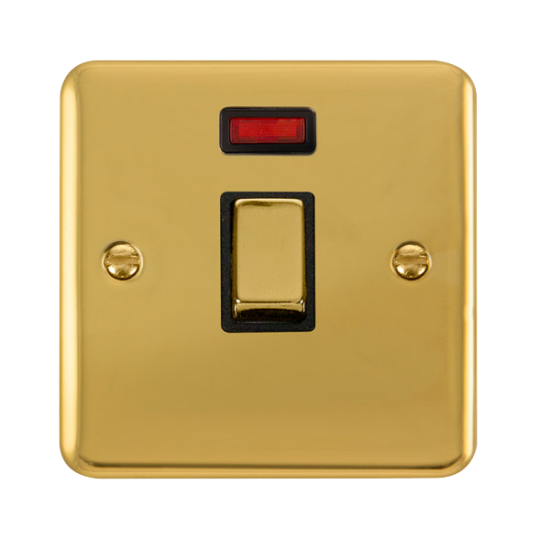 DPBR723BK Deco Plus 20A Ingot DP Switch With Neon