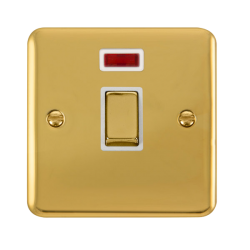 DPBR723WH Deco Plus 20A Ingot DP Switch With Neon