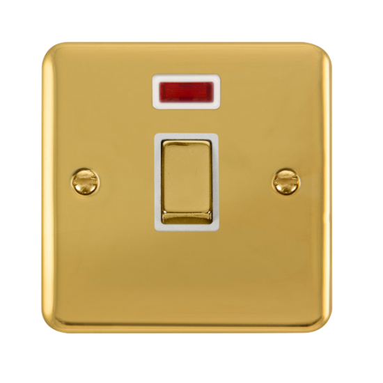 DPBR723WH Deco Plus 20A Ingot DP Switch With Neon