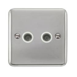 DPCH066WH Deco Plus Twin Coaxial Outlet