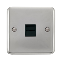 DPCH120BK Deco Plus Single Telephone Outlet - Mast