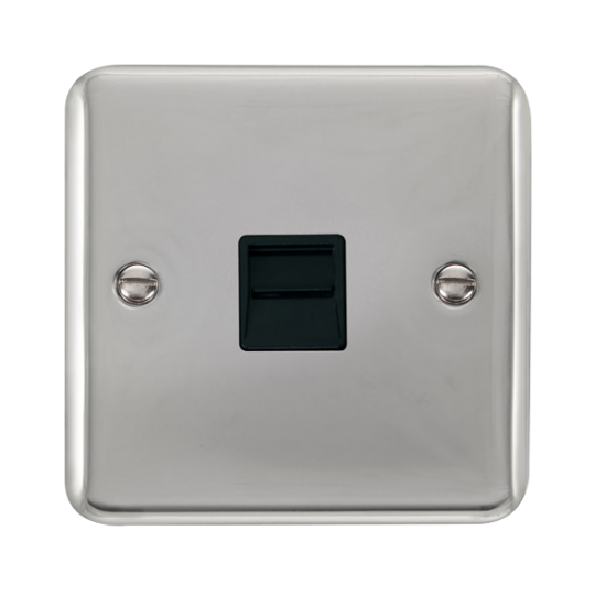 DPCH120BK Deco Plus Single Telephone Outlet - Mast