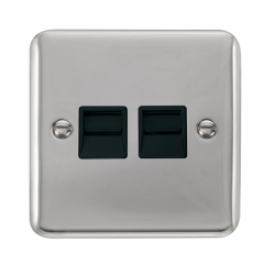 DPCH126BK Deco Plus Twin Telephone Outlet - Second