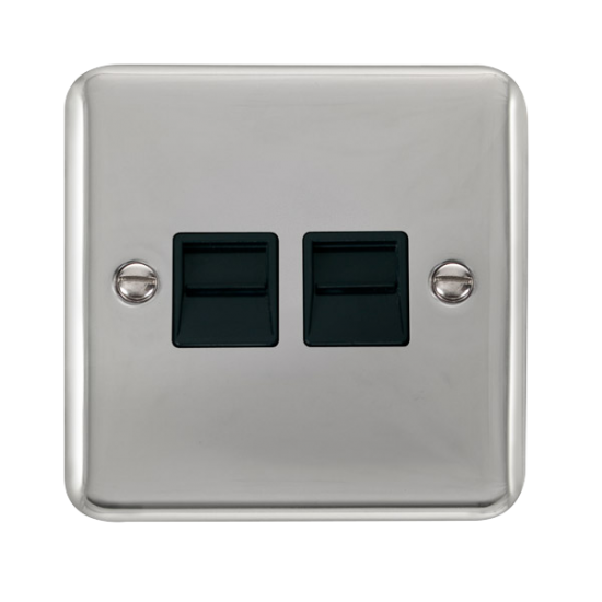 DPCH126BK Deco Plus Twin Telephone Outlet - Second