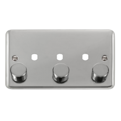 DPCH153PL Deco Plus 2 Gang Dimmer Plate & Knobs (1