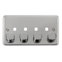 DPCH154PL Deco Plus 2 Gang Dimmer Plate & Knobs (1