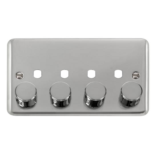 DPCH154PL Deco Plus 2 Gang Dimmer Plate & Knobs (1