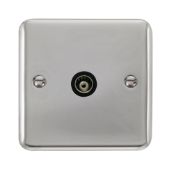 DPCH158BK Deco Plus Single Isolated Coaxial Outlet