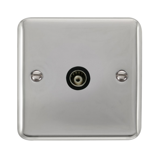 DPCH158BK Deco Plus Single Isolated Coaxial Outlet