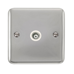 DPCH158WH Deco Plus Single Isolated Coaxial Outlet
