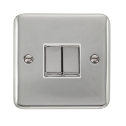 DPCH412WH Deco Plus 10AX Ingot 2 Gang 2 Way Plate