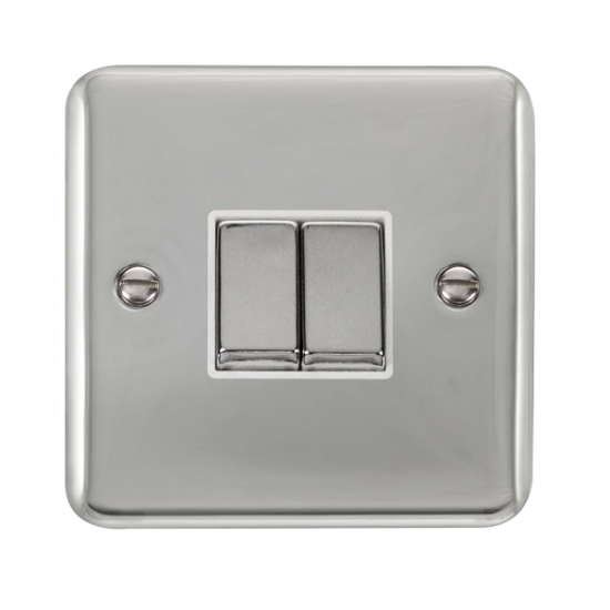 DPCH412WH Deco Plus 10AX Ingot 2 Gang 2 Way Plate