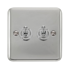 DPCH422 Deco Plus 10AX 2 Gang 2 Way Toggle Switch