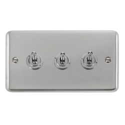 DPCH423 Deco Plus 10AX 3 Gang 2 Way Toggle Switch