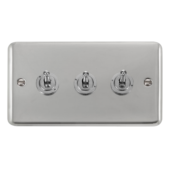 DPCH423 Deco Plus 10AX 3 Gang 2 Way Toggle Switch