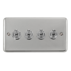 DPCH424 Deco Plus 10AX 4 Gang 2 Way Toggle Switch