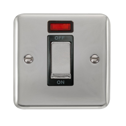 DPCH501BK Deco Plus 45A Ingot 1 Gang DP Switch Wit