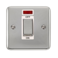 DPCH501WH Deco Plus 45A Ingot 1 Gang DP Switch Wit