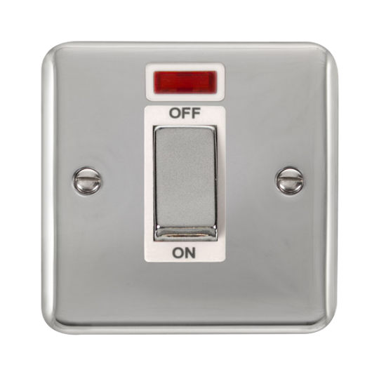 DPCH501WH Deco Plus 45A Ingot 1 Gang DP Switch Wit