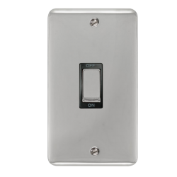 DPCH502BK Deco Plus 45A Ingot 2 Gang DP Switch