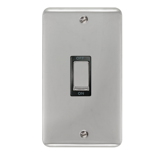 DPCH502BK Deco Plus 45A Ingot 2 Gang DP Switch