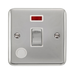 DPCH523WH Deco Plus 20A Ingot DP Switch With Neon