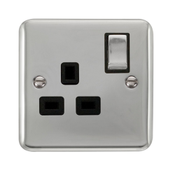 DPCH535BK Deco Plus 13A Ingot 1 Gang DP Switched S