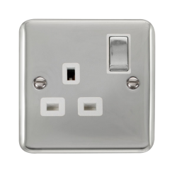 DPCH535WH Deco Plus 13A Ingot 1 Gang DP Switched S