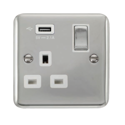 DPCH571UWH Deco Plus 1G SKT USB 2.1A DP