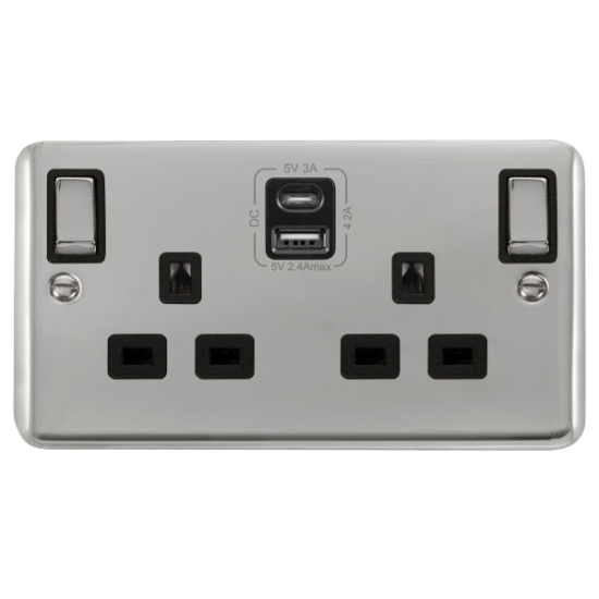 DPCH586BK Deco Plus 2G 13A SW SKT 4.2A A&C USB ING