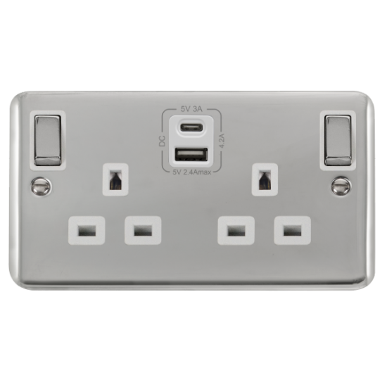 DPCH586WH Deco Plus 2G 13A SW SKT 4.2A A&C USB ING