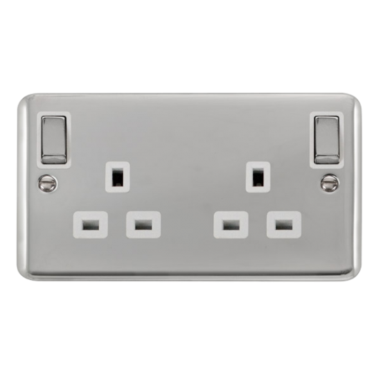 DPCH836WH Deco Plus DECO+ 13A 2GANG OUTBOARD SW SK