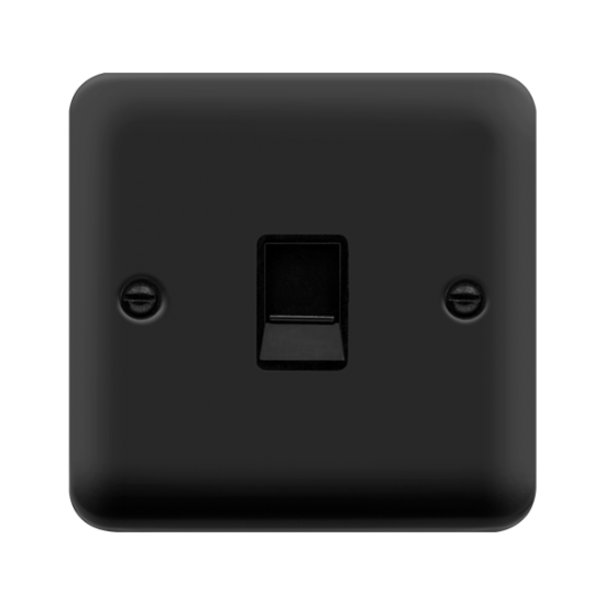 DPMB115BK Deco Plus SINGLE RJ11 TP SKT MB