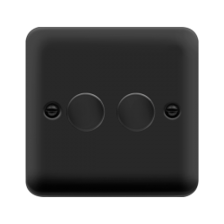 DPMB162 Deco Plus 2GANG 2WAY 0-100W LED DIMMER SWI