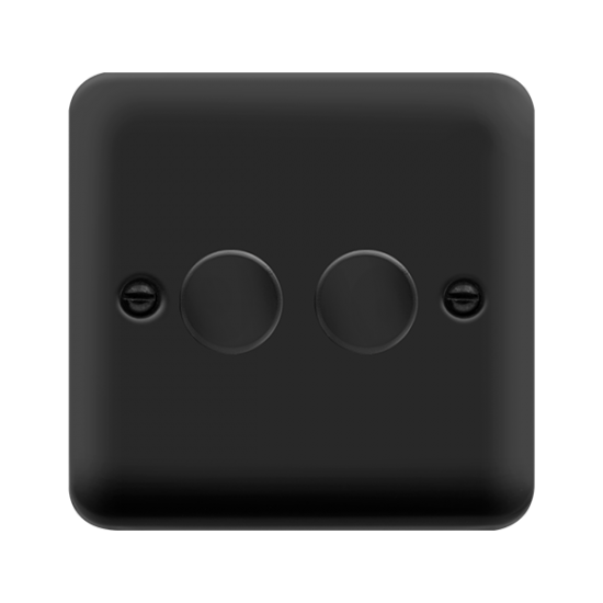 DPMB162 Deco Plus 2GANG 2WAY 0-100W LED DIMMER SWI