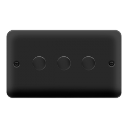 DPMB163 Deco Plus 3GANG 2WAY 0-100W LED DIMMER SWI