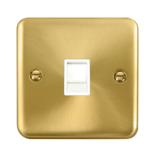 DPSB115WH Deco Plus Single RJ11 (Irish/US) Outlet